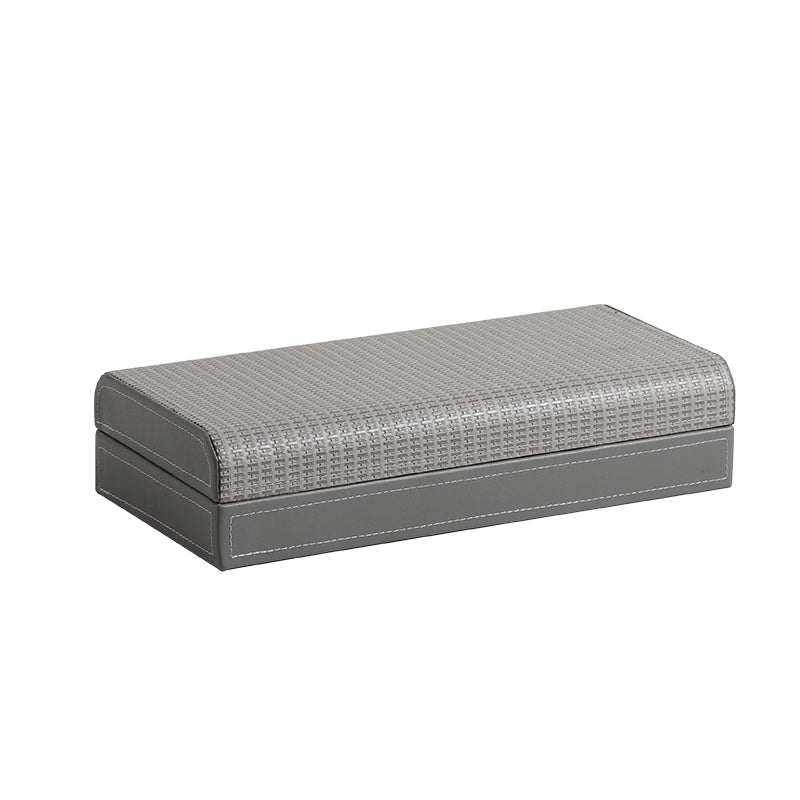Rounded Textured Box Large Gray