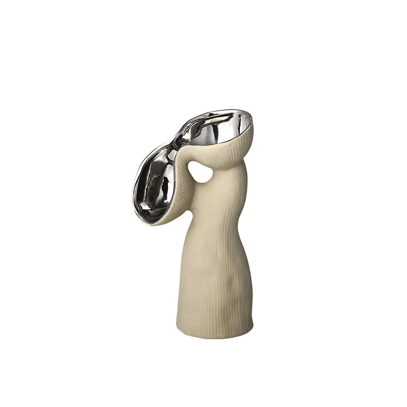 One-tube vase with crooked head