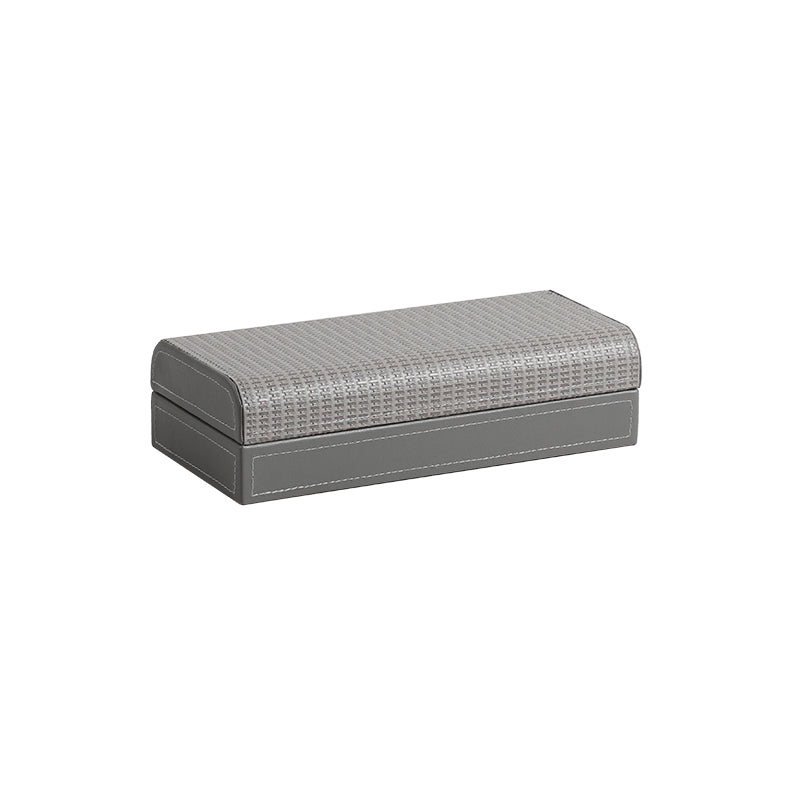 Rounded Textured Box Small Gray