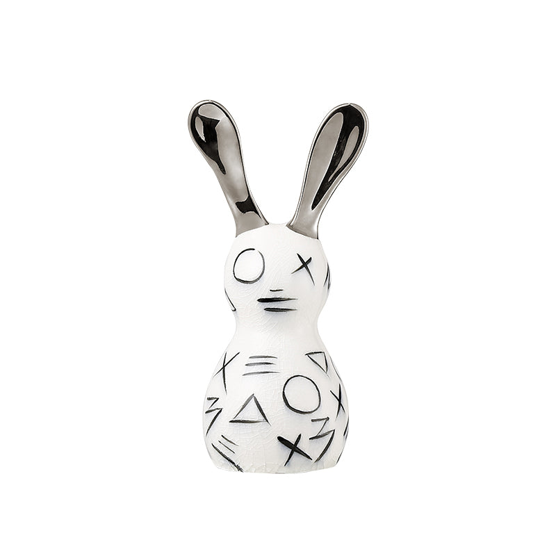 Geometric rabbit silver B