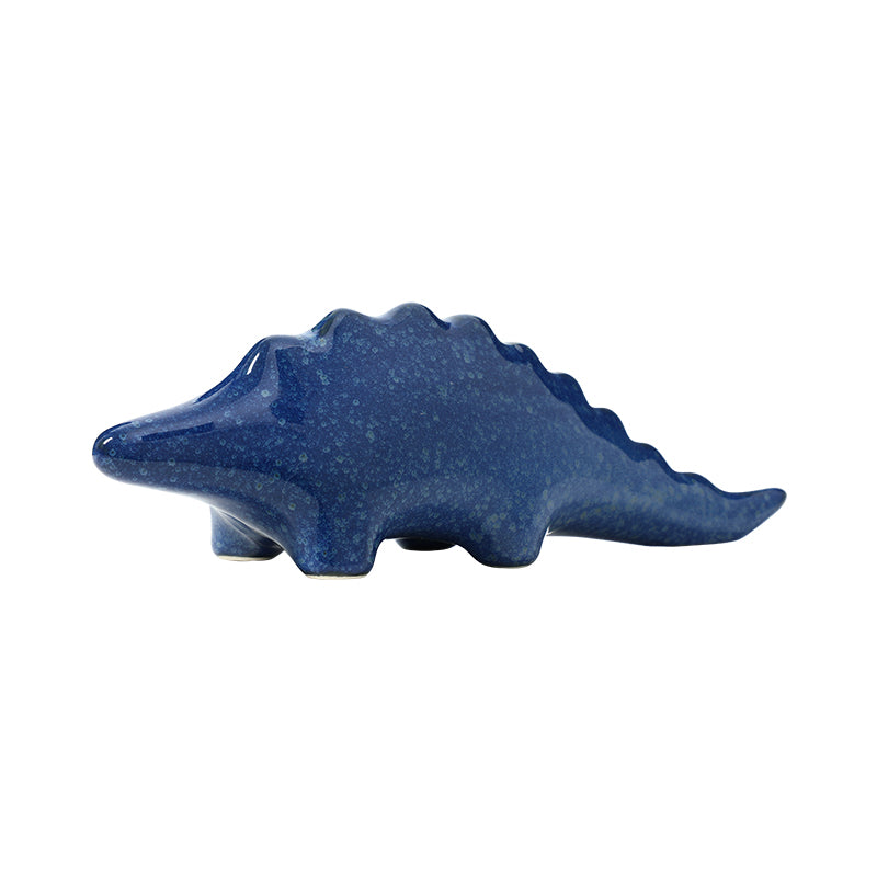 Blue Glaze Stegosaurus