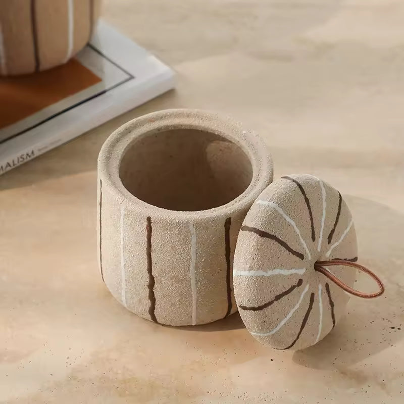 Beige Sand Jar