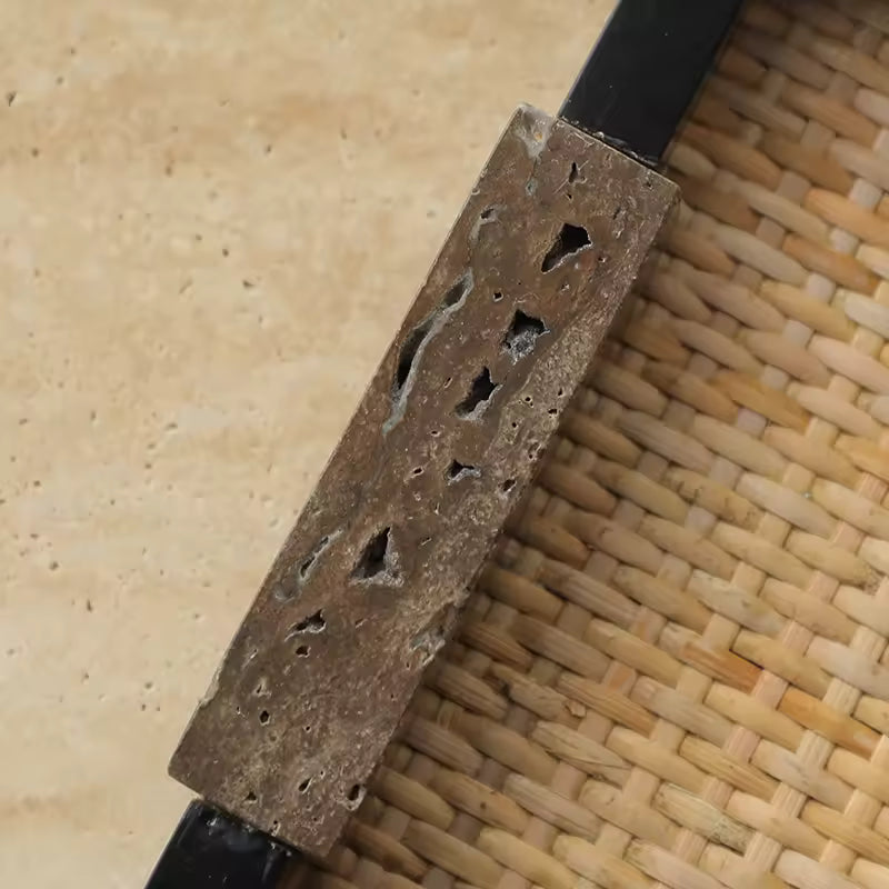 Stone Rattan Tray A