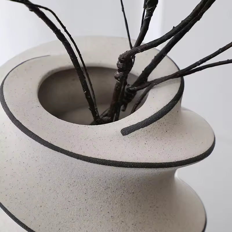 Hand Drawn Spiral Vase B
