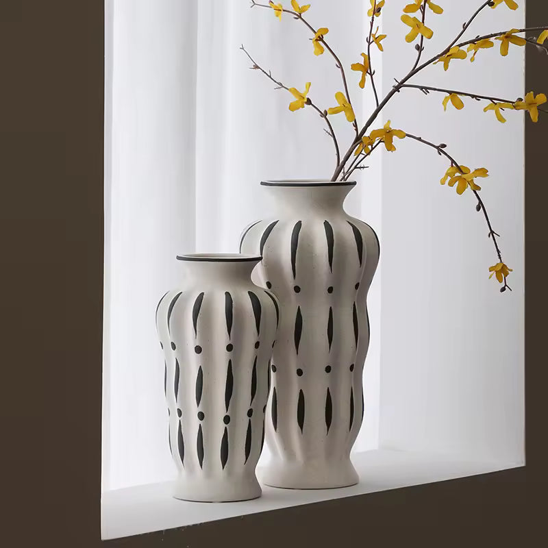 Multi-Leaf Pattern Vase A